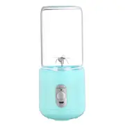 260ml USB Rechargeable Portable Electric Juice Cup Six Blade Mixing Machine Smoothies Baby Food Blender Extractor BLUE COLOR