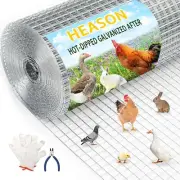 48 in x 50 ft 1/2 inch Hardware Cloth 19 Gauge Wire Fencing Galvanized Weldin...
