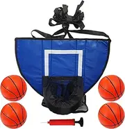 Accessory for 4 Balls and Pump - Trampoline Basket - Soft Bounce Net - Accessories for Trampoline, Lawn and Gym