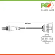New * WALKER USA * Oxygen Sensor O2 For Volkswagen Passat V6 V5 2.8L AMX (for: Volkswagen)