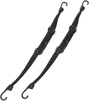 GANAZONO 2pcs Elastic Luggage Straps Bungee Cord with Hooks for Motorcycle Helmet and Gear Quick Fastening Versatile Binding for Bikes and Travel