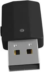 KICHOUSE USB Audio Receiver Transmitter Adapter Mini Aux Jack Wireless Streaming for Smartphones Tablets Tvs Compact Lightweight Black
