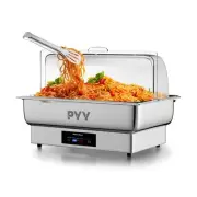 PYY Electric Chafing Dish Full Size Stainless Steel Chafer,Temperature Contro...