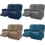 Recliner Sofa Chair Cover Velvet Reclining Couch Slipcovers Stretch - 2 Seater