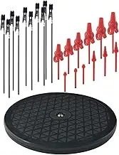Perfeclan Model Painting Stand Crafts Tool with Alligator Clip Sticks Airbrush Spray, Hobby Model Parts Modeling Tools, 360 Rotating