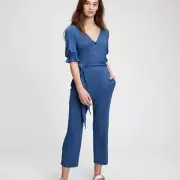 *NWT* Gap Button Front Jumpsuit - Blue - Size 10
