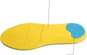 KOMBIUDA Enhanced Arch Support Insoles Breathable Damping for Running Walking Size s Black