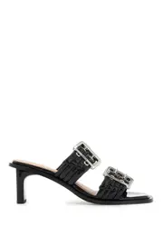 [GANNI] Womens Patent Buckle M 39 Black