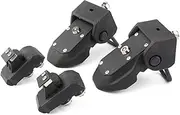 Car Hood Lock Latches Buckle Pins Catch with Key Kit Compatible with Jeep Compatible with Wrangler JL JK 2007 08 09 10 11 12 13 14 15 16 17 2018 Accessories Door Lock Protective Cover
