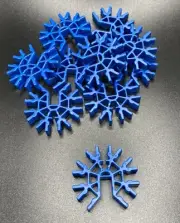 MICRO KNEX Roller Coaster Connectors Replacement Parts Pieces 10 Blue