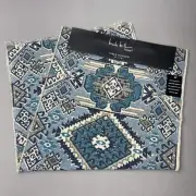 NICOLE MILLER HOME Table Runner 16" x 72" Blue Aztec Pattern 502524 (New)