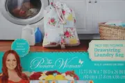 The Pioneer Woman Sweet Rose Patchwork Drawstring Laundry Bag