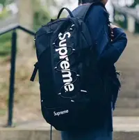 在飛比找Yahoo!奇摩拍賣優惠-Supreme 42th 17SS Backpack 黑色後