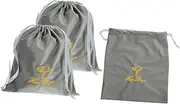 Drawstring Hair Dryer Bag Travel Toiletries Organizer Curling Iron Storage Bag 25x30cm 3 Pack Sturdy Material Moisture Proof