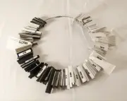 Brixwell 500-98new Metal And Vinyl Sample Ring of Glazing Beads