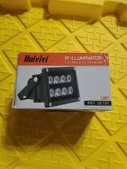 Infrared Illuminator, 850nm 6 LEDs 90 Degree Wide Angle IR Illuminator for Night
