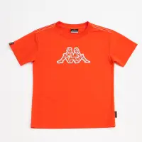 在飛比找Yahoo奇摩購物中心優惠-KAPPA義大利小朋友吸濕排汗速乾彩色圓領衫~磚橘色