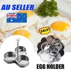 3 Cell Stainless Steel Egg Poacher-Poaching Pan Steamer Eggs Boiler Cooking MoTO