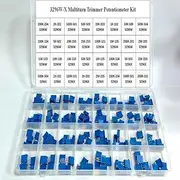 120Pcs 3296W 3296X 20R - 2M 32values Multiturn Trimmer Potentiometer Kit High Precision 3296 Variable Resistor with Free Box