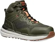 [KEEN] SYNCHRO MID WP Synchro Mid Waterproof Men's Safety Shoes, FOREST NIGHT/GUM, 28.0 cm