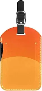 [WOSHJIUK] Luggage Tags,2 Pack Labels Suitcase Tags,African Dinosaur and Sunset,Luggage Tags Privacy Protection Travel Bag Tag