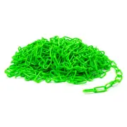 Steelman 100-Foot Hi-Viz Green Plastic Safety Chain 61075