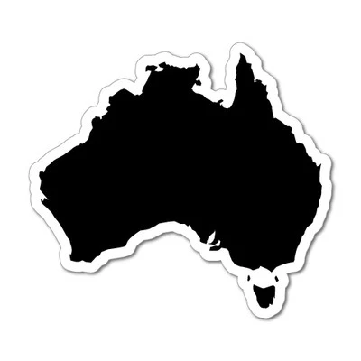 AUSTRALIAN CONTINENT Sticker Aussie Car Flag 4x4 Funny Ute #5981EN