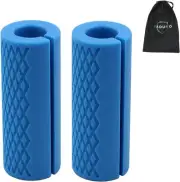 Thick Dumbbell Grips Arm Blaster Adapter - Silicone Rubber Bar Grips