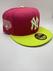 New Era New York Yankees 2009 World Series Champions Beetroot Cyber Size 7 1/2