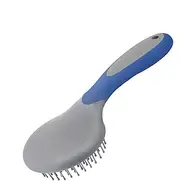 Professional Mane and Tail Brush – Ergonomic Horse Grooming Brush with Humanized Handle | Non-Slip Grip Ponytail Comb, Gentle Detangling, Round Head Beaded Massage Brush for Mane and Tail Care