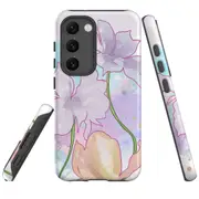 For Samsung Galaxy S23+ Plus Case Shielding Cover, Watercolour Floral