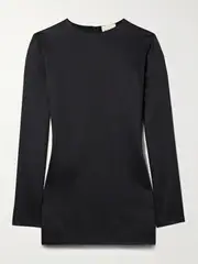 [KHAITE] KHAITE - Vlad Satin Top - Black - US12 US 12 Black