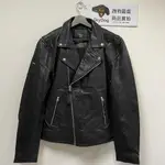 跩狗嚴選 極度乾燥 SUPERDRY MOTO BIKER 真皮 皮衣 外套 黑色 重機 機車騎士 合身短版 斜領 牛皮