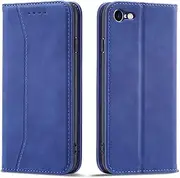 TOHULLE Case for iPhone 7, for iPhone 8 Case, for iPhone SE 2020 Wallet Case, Vintage PU Leather Flip Case with Card Holder Kickstand Hidden Magnet Folio Case Book Cover for iPhone 7/8/SE 2020 - Blue