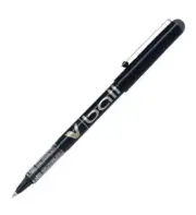 2 x Pilot V Ball 0.7mm Roller Fluid Ink Pens - Black