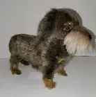 Hansa Creation 13" Dachshund (Poil Dur) Plush Dog Art. 6325 Hand Crafted NWT