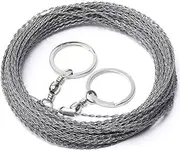 Outdoor Manual Hand Steel Wire Saw 1/2M Hand Chain Saw Cutter Portable Travel Camping Emergency Gear Survival Tools (Color : 2 m)