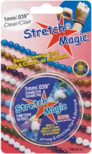 Stretch Magic Bead & Jewelry Cord 1mmX5m-Clear (Pack of 6)