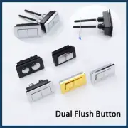 Dual Flush Button Universal Toilet Push Button Cistern Fitting Gold Black Silver