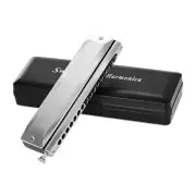 Swan SW-1664 16 Holes Chromatic Harmonica C 64 Tones Mouth Organ with V7M0