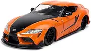 Jada Toys Fast and Furious 9 2020 Toyota Supra 1:24 Scale Hollywood Ride Diecast Vehicle, Metallic Orange