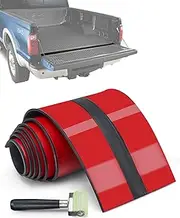 ISSYAUTO 67" x 4.3" Rubber Truck Tailgate Seal Pickup Tailgate Gap Cover, with Roller Tool