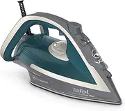 [Tefal] Ultragliss Plus FV6842 Steam Iron 2800 W Removable Limescale Collector 50 g/min Steam Output 260 g/min Steam Boost Automatic Shut-Off Scratch-Resistant Turquoise/Grey