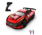 Remote Control Drift Car 1/20 Remote Control Car 2.4GHz Remote Control Race Car Kids Gift for Children Boys Girls with Colorful LED Light 2 Battery