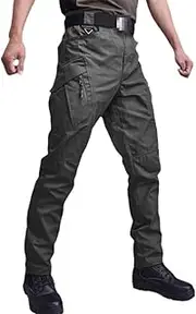 [Haitpant] Classic Outdoor Cargo Pants Hiking Trekking Army Tactical Joggers Pant Camo1 Military Multi Pocket Trousers
