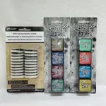 『牧莎記事』RANGER TIM HOLTZ 迷你復古色印台組#12 #13渲染工具(圓頭20入)替換棉 3入超值組合