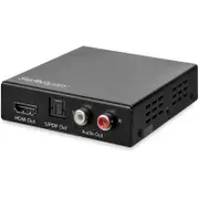 StarTech.com HDMI Audio Extractor with 40K 60Hz - HDMI Audio De-embedder - HDR - Toslink Optical Audio