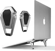 Portable Invisible Laptop Stand-2PCS, Mini Aluminum Cooling Pad,Computer Keyboard Mount Kickstand,Ergonomic Lightweight Laptop Desk Stand for MacBook Pro/Air, Lenovo,12-17 Inches