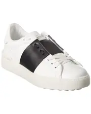 Valentino Rockstud Open Leather Sneaker