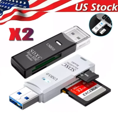 USB 3.0 SD Card Reader for PC Micro SD Card to USB Adapter Card Reader for Cam